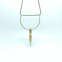 Load image into Gallery viewer, Brass spike necklace