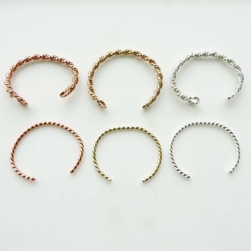 Thick Super Twisted Cuff Bracelet
