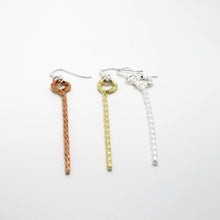 Load image into Gallery viewer, Twisted Stick Dangle Earrings