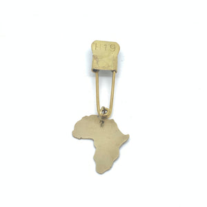 Vintage Laundry Pin w/Africa Dangle Pin.