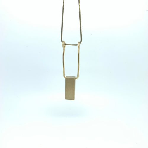 Brass pillar pendant
