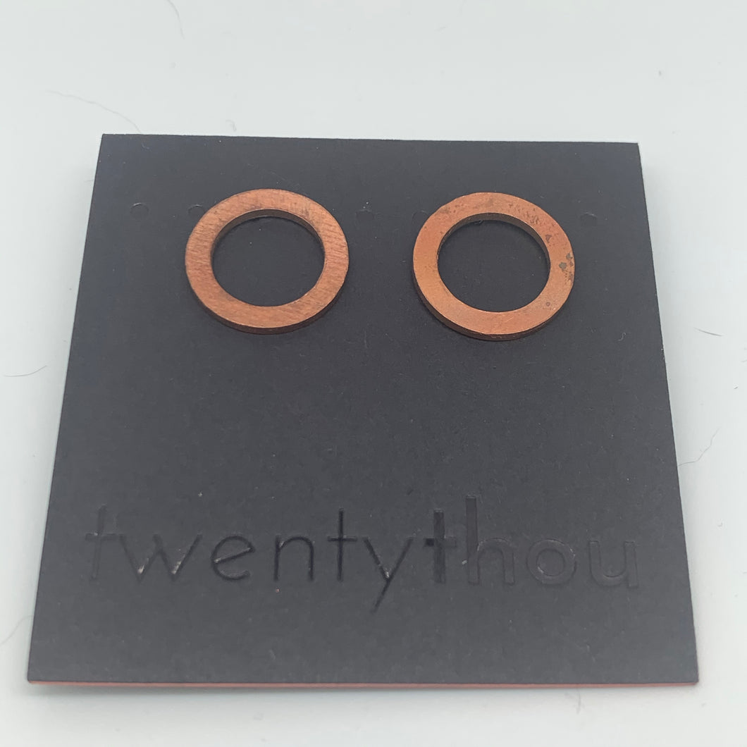 Copper circle studs