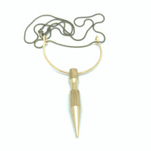 Load image into Gallery viewer, Brass spike necklace