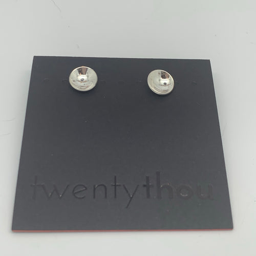 Sterling silver cup studs