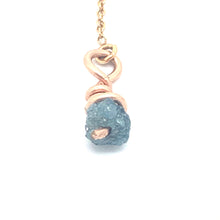 Load image into Gallery viewer, Blue Diamond Threader Earrings