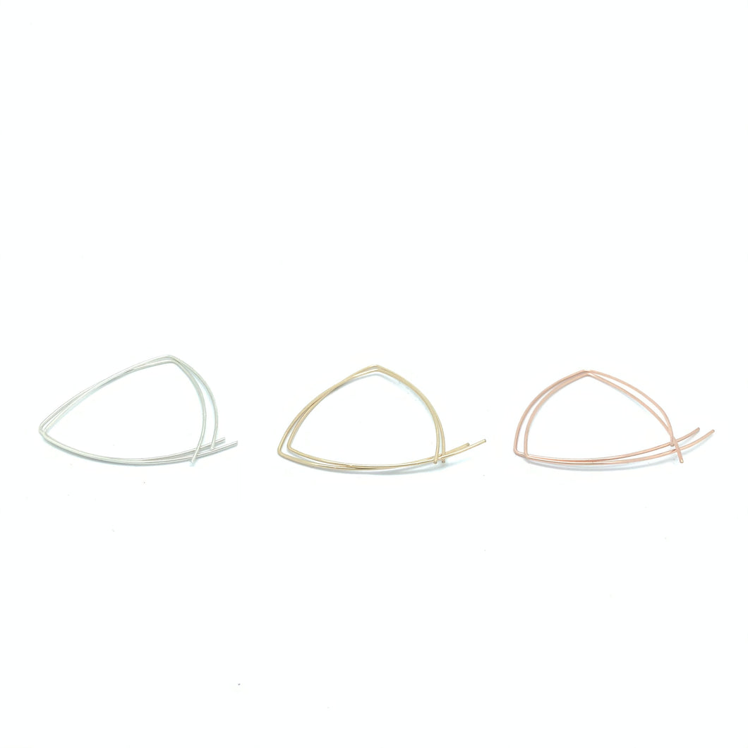 Triangle Hoop Earrings